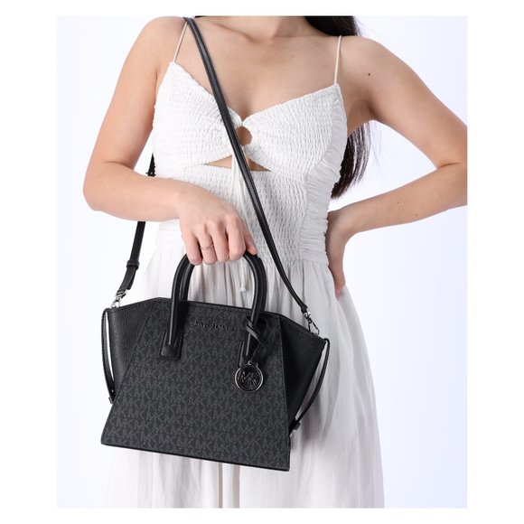 Michael Kors Avril Small Logo Top-Zip Satchel - Picture 4 of 10